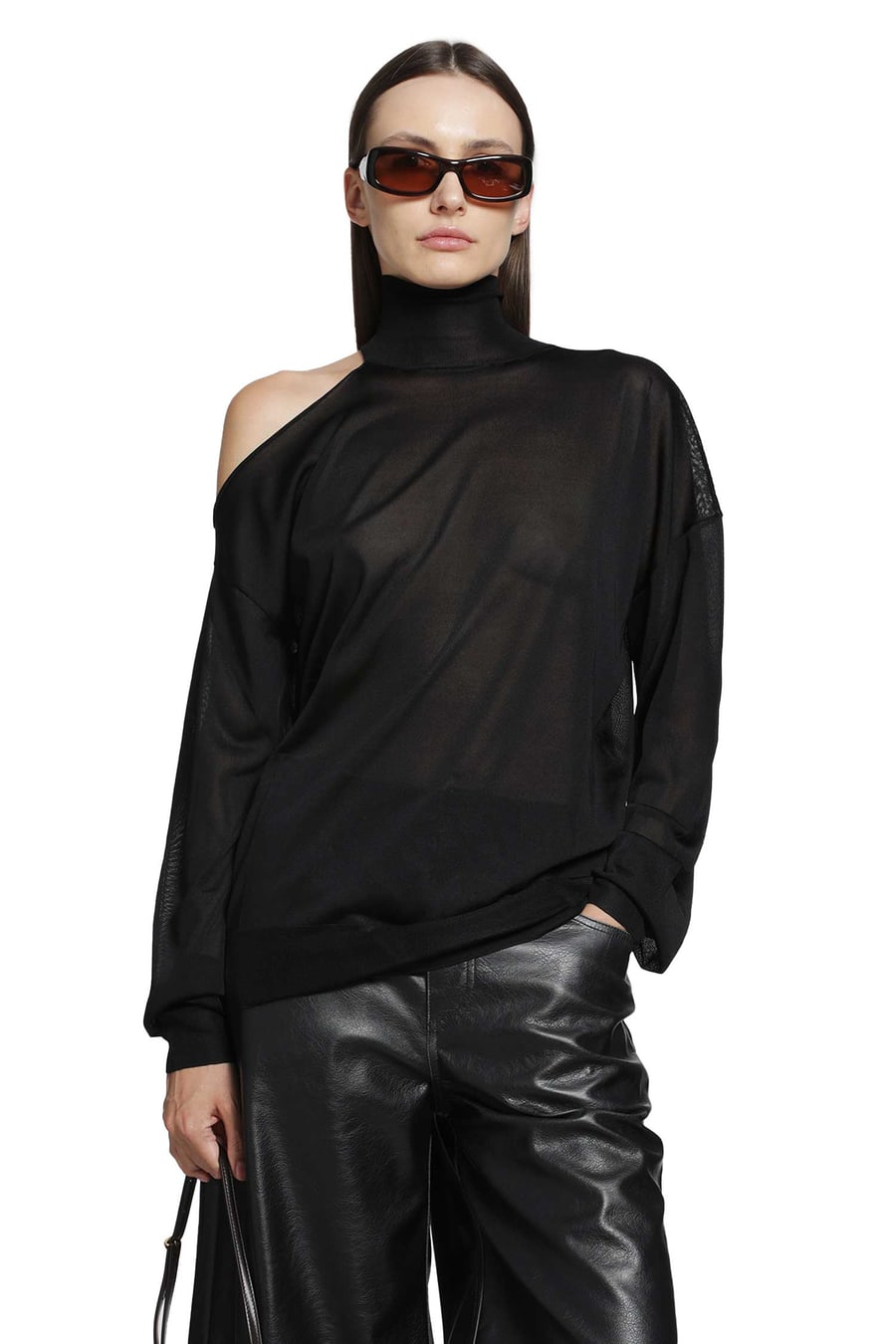 Fendi Cut-Out Turtleneck Top