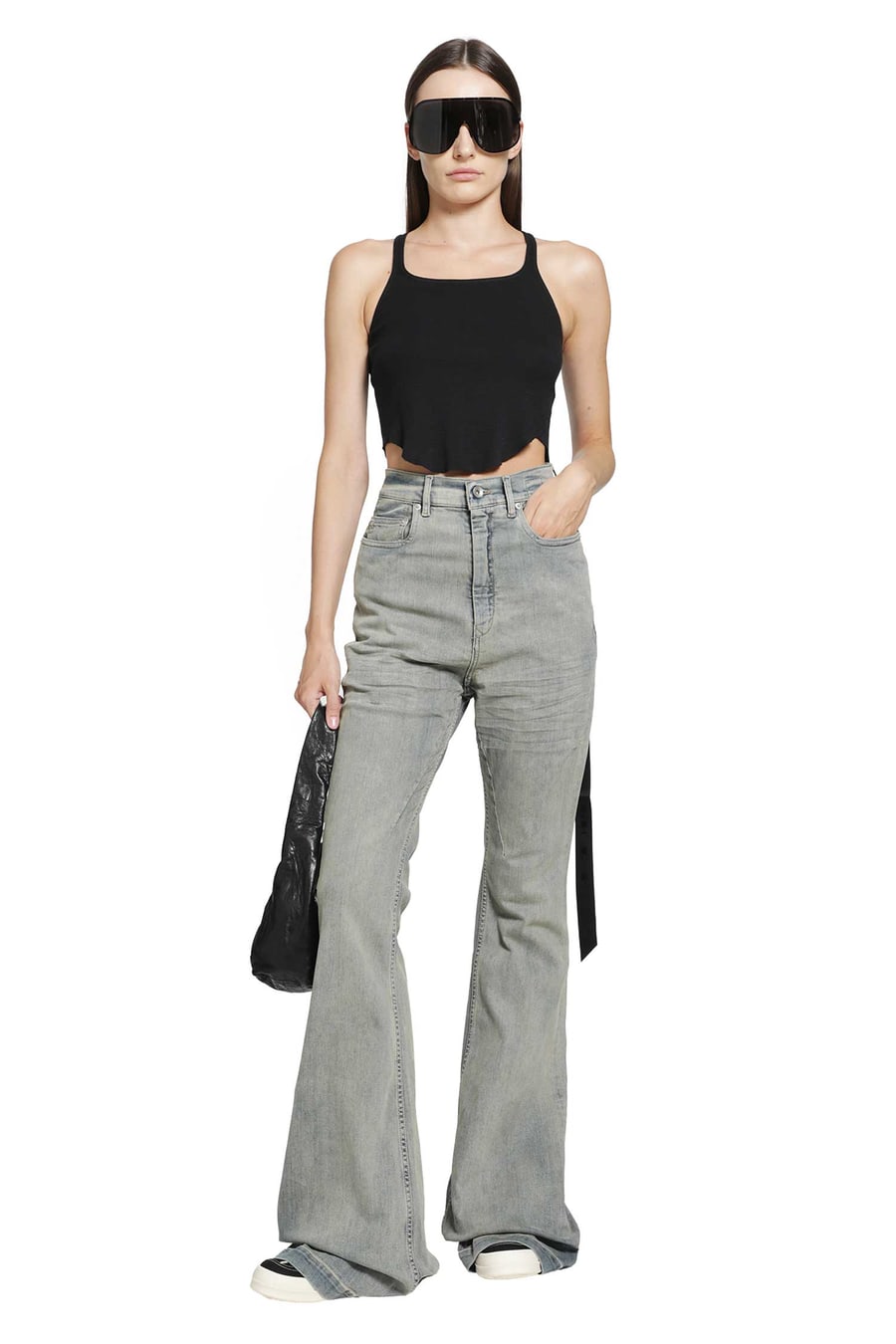 Rick Owens DRKSHDW Tower Basic Tank Cropped, view 5