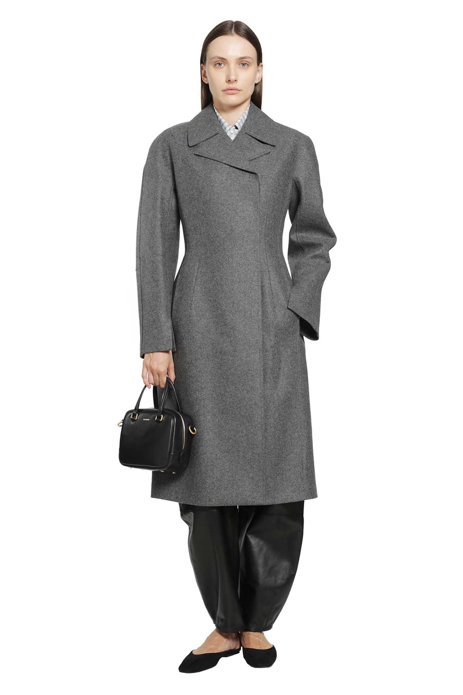 Jil Sander Melange Wool Coat