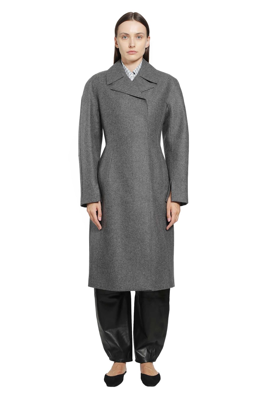 Jil Sander Melange Wool Coat, view 2