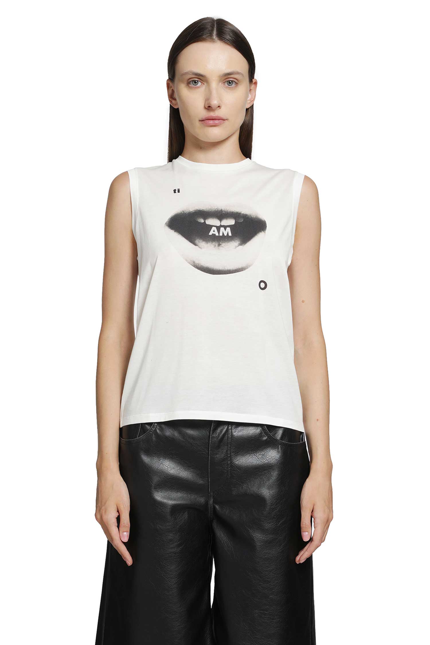 Fendi Ti Amo Print Jersey Top, view 2