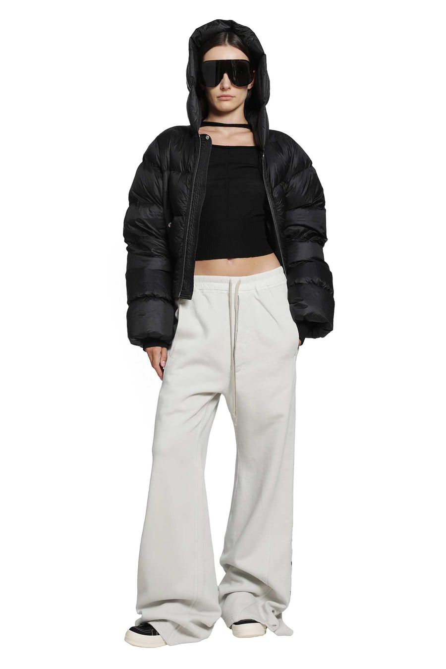 Rick Owens Tower Cinched Hooded Jacket, view 5