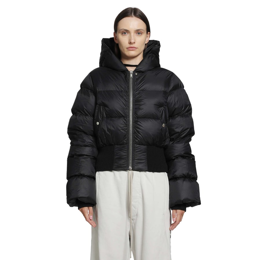 Rick Owens Tower Cinched Hooded Jacket, view 6