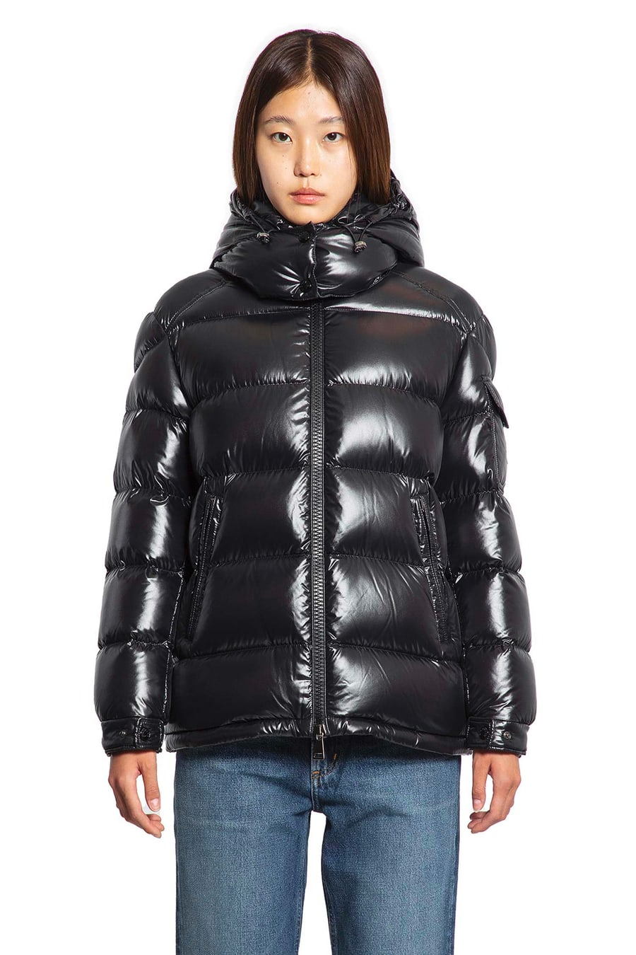 Moncler Maire Short Down Jacket, view 2