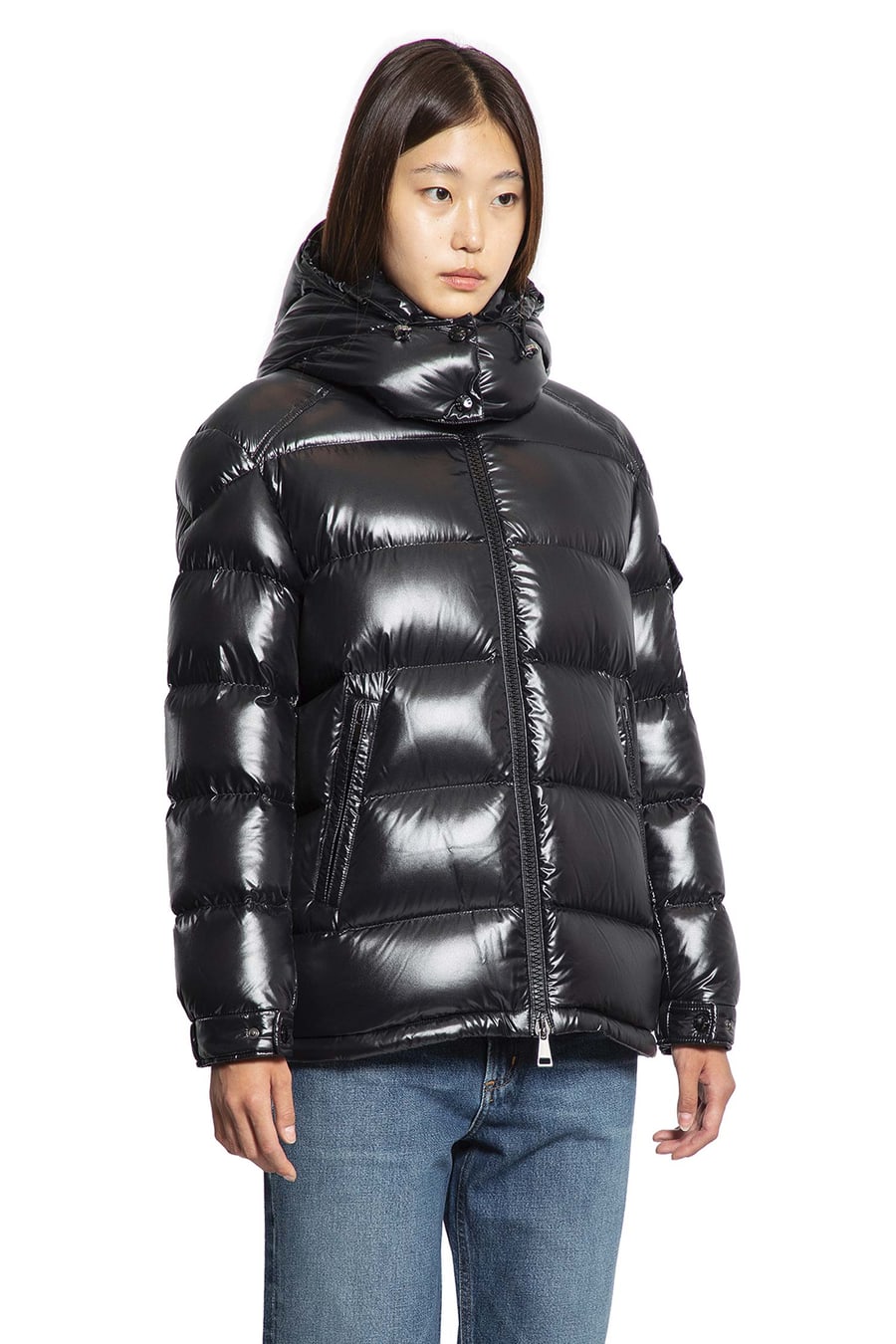 Moncler Maire Short Down Jacket, view 3