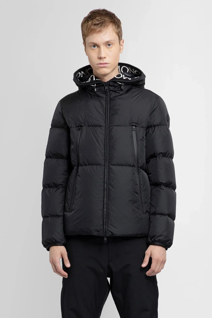 Moncler MONCLER MAN BLACK JACKETS
