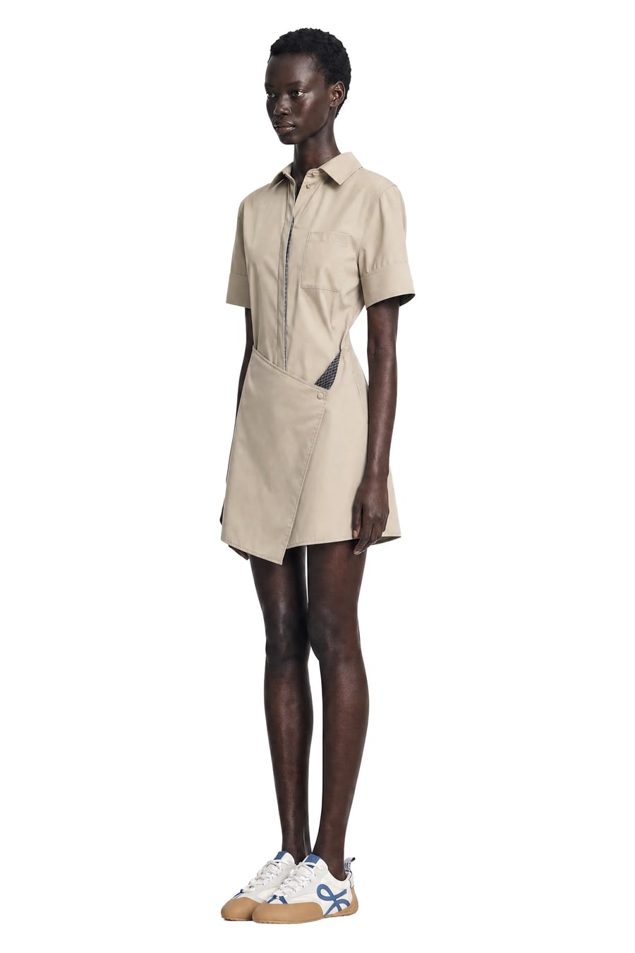 Loewe Dress in Cotton and Silk, view 3