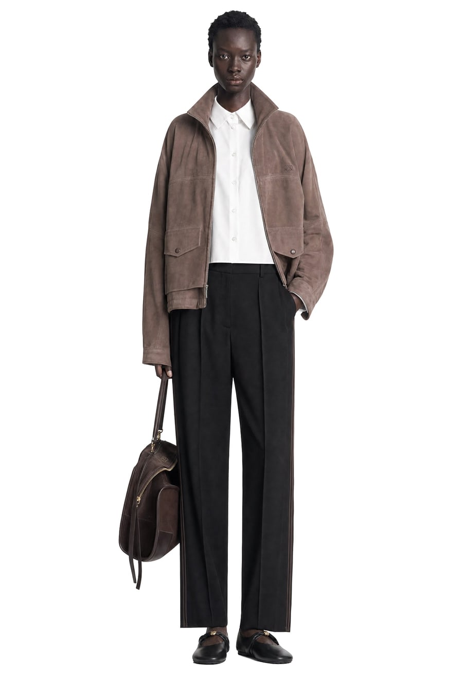 Loewe Jacket in Suede Goatskin, view 4