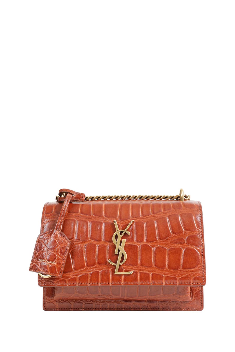 Saint Laurent Small Crocodile Sunset