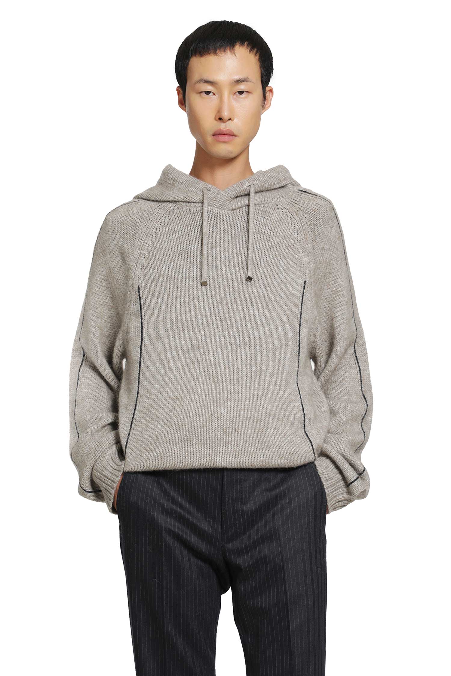 Giorgio Armani Alpaca Wool Knit Hoodie