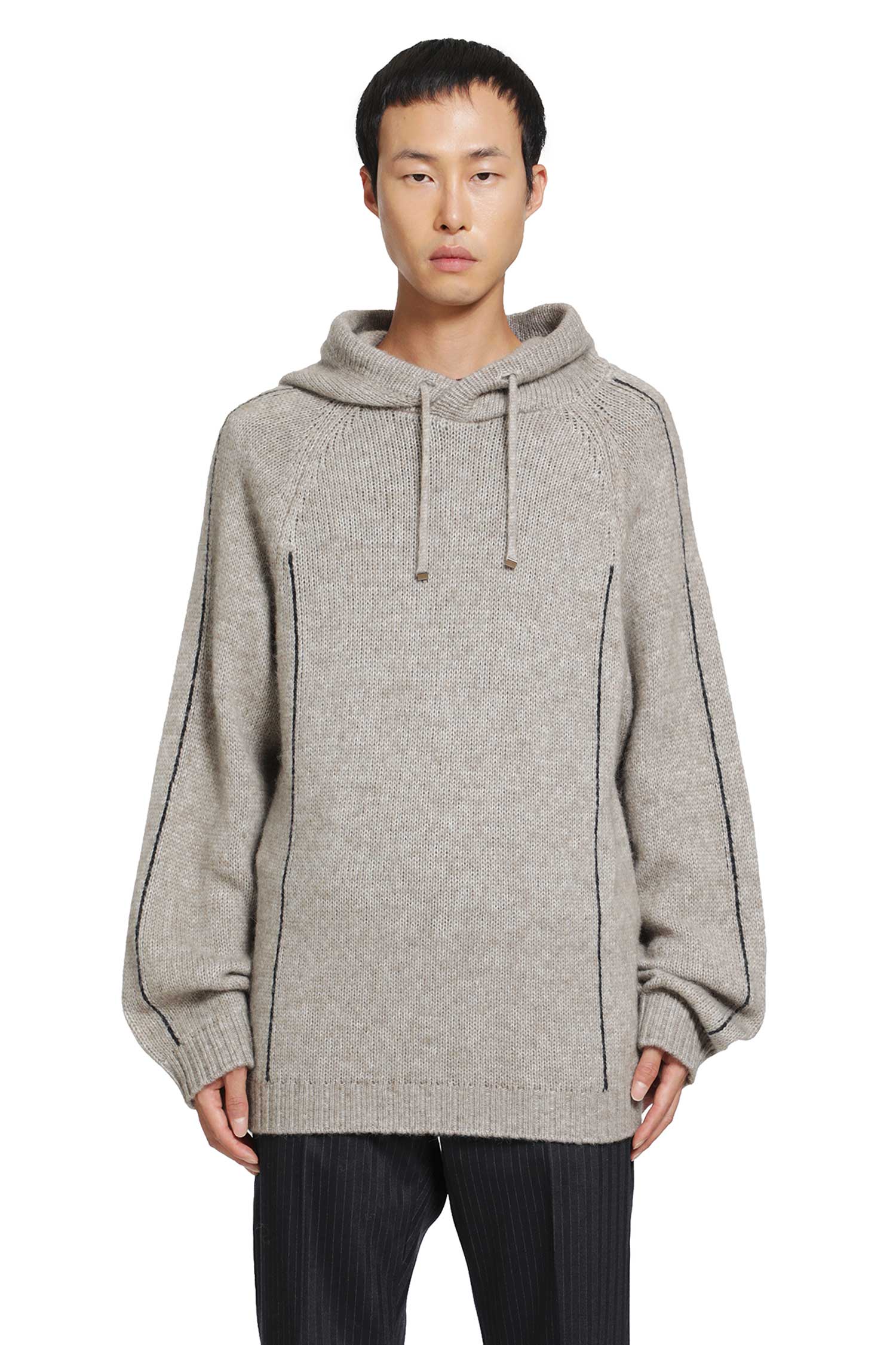 Giorgio Armani Alpaca Wool Knit Hoodie, view 2