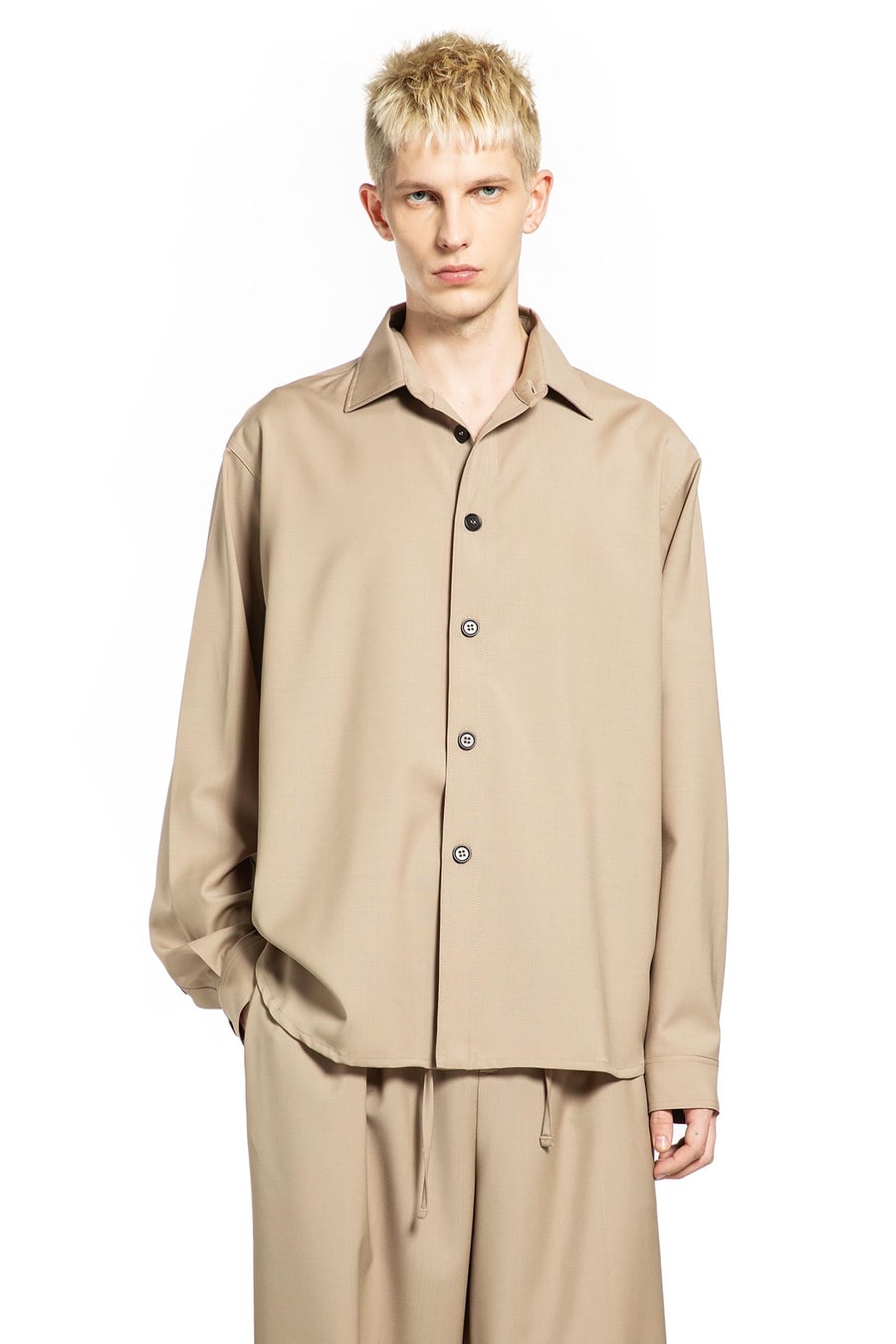 ROSE BURRITO Wool Overshirt
