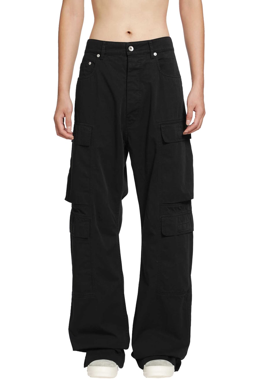 Rick Owens DRKSHDW Tower Double Cargo Jeans in Cotton Twill, view 2