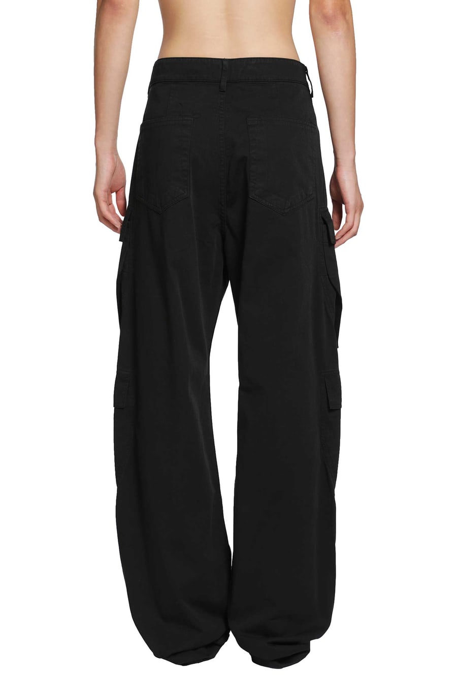 Rick Owens DRKSHDW Tower Double Cargo Jeans in Cotton Twill, view 4