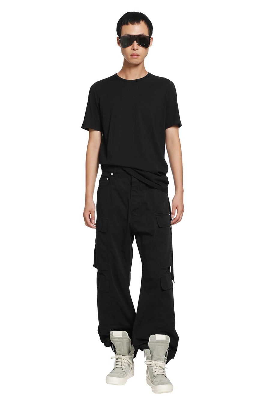 Rick Owens DRKSHDW Tower Double Cargo Jeans in Cotton Twill, view 6