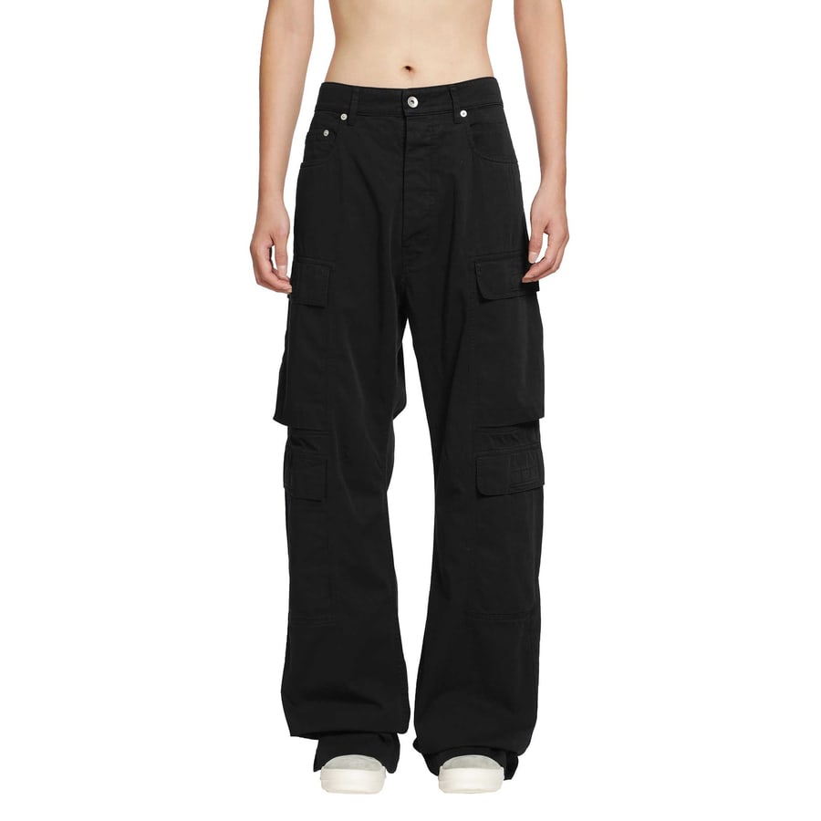Rick Owens DRKSHDW Tower Double Cargo Jeans in Cotton Twill, view 7
