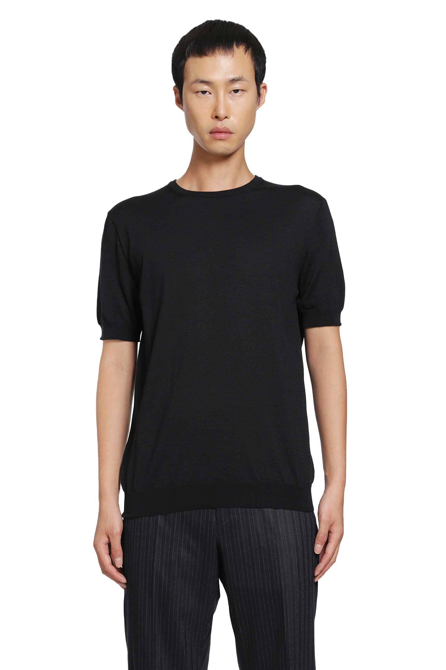 Giorgio Armani Silk Cotton Knit T-Shirt, view 2