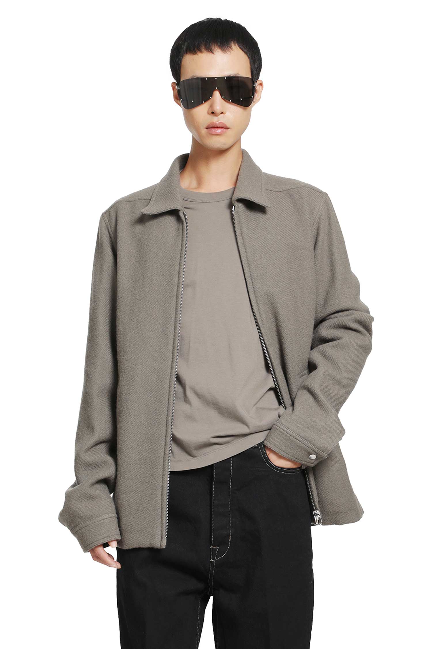 Rick Owens Brad JKT in Boiled Wool