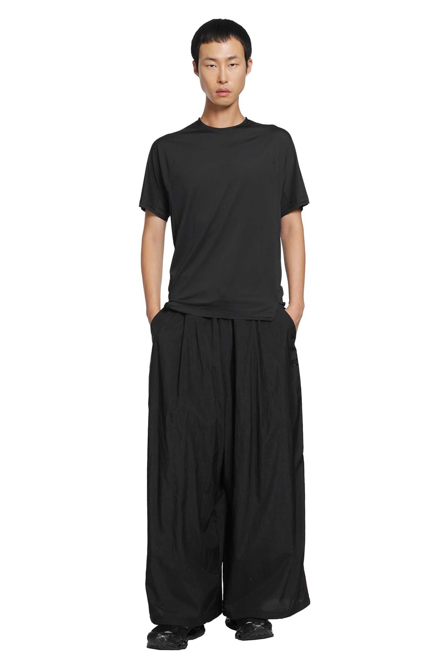 Y-3 Gradient 3-Stripes Wide Track Bottoms, view 6