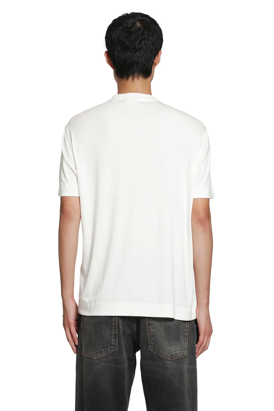 Emporio Armani Stretch Silk Modal T-Shirt, view 3