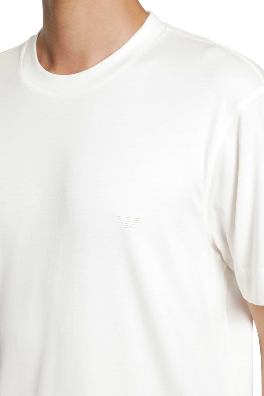 Emporio Armani Stretch Silk Modal T-Shirt, view 4