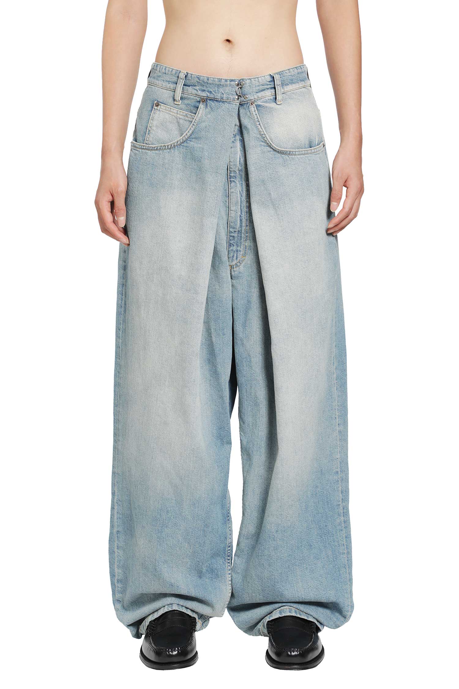 Maison Margiela Wrap Denim Trousers, view 2