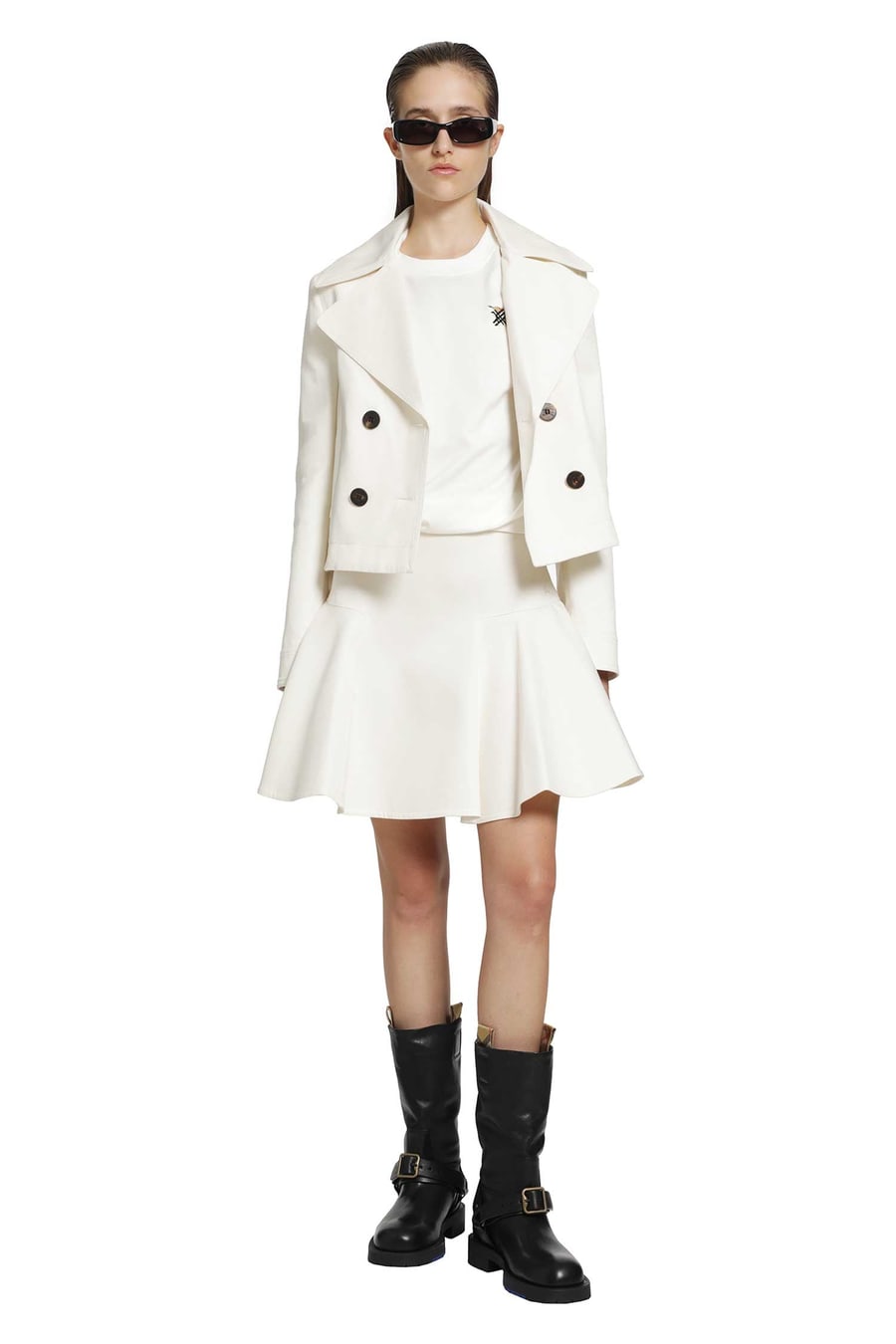 Burberry Cropped Cotton Jacket, view 5