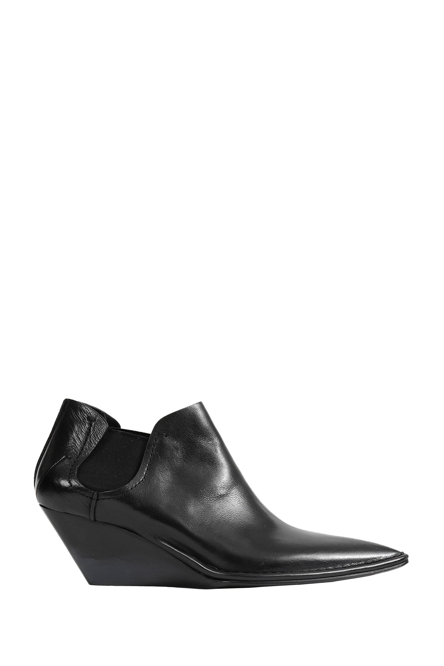 CAPASA Low-cut Leather Ankle Boots