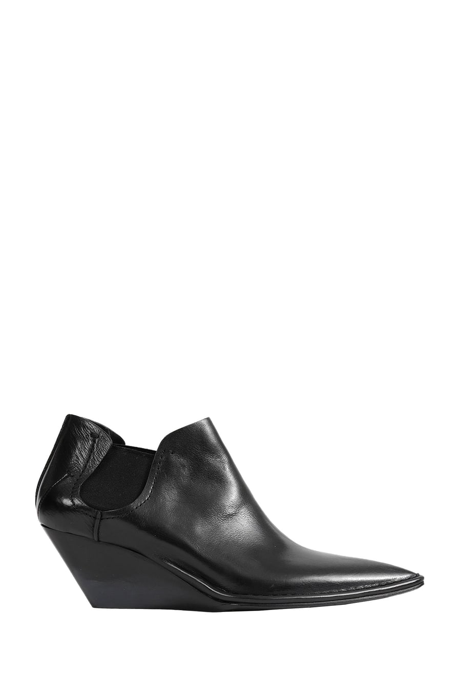 CAPASA Low-cut Leather Ankle Boots