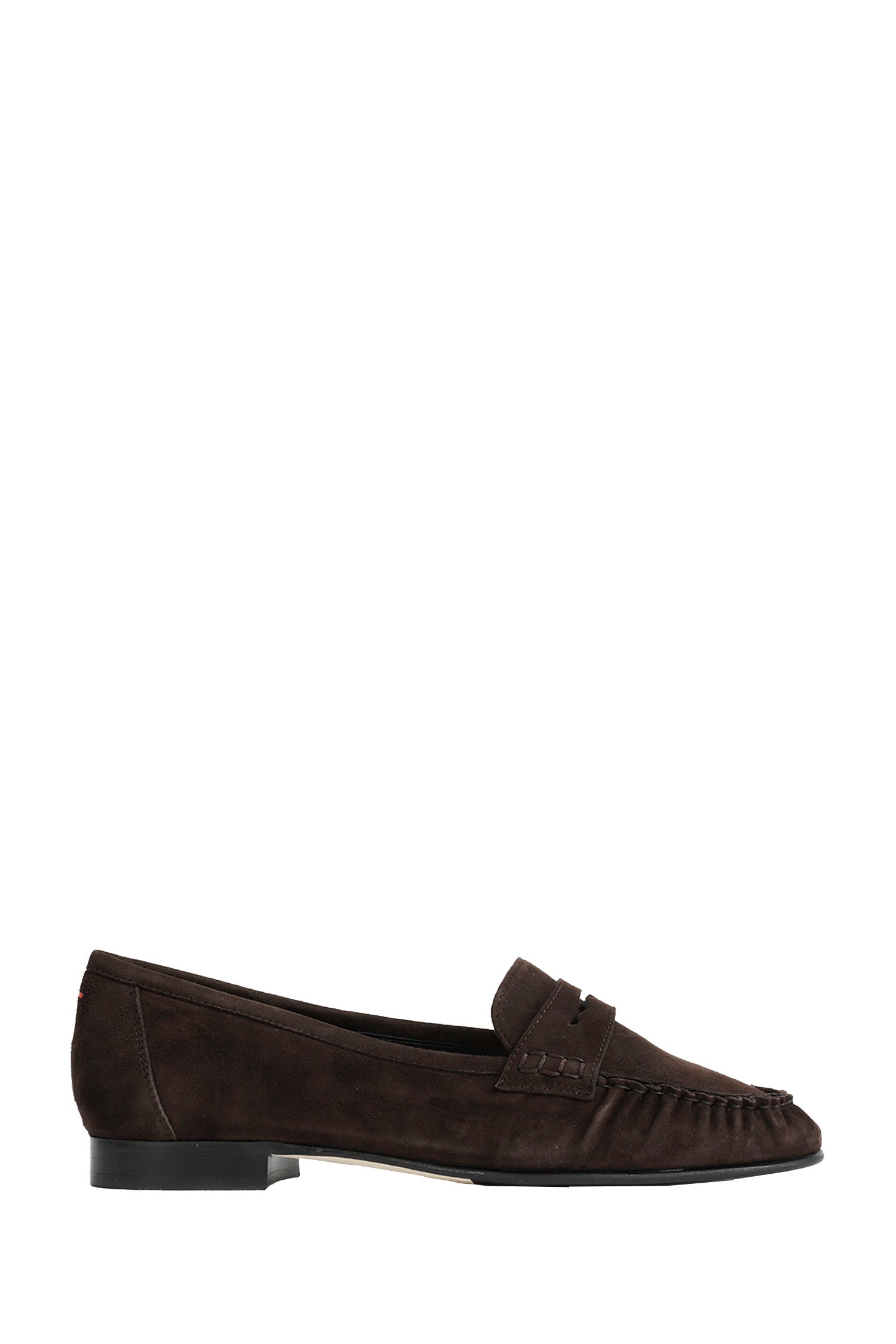 AEYDE Aldous Suede Penny-Slot Loafers