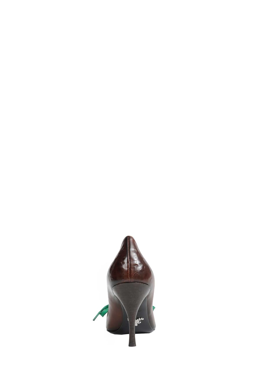 Prada Antiqued Leather Pumps, view 3