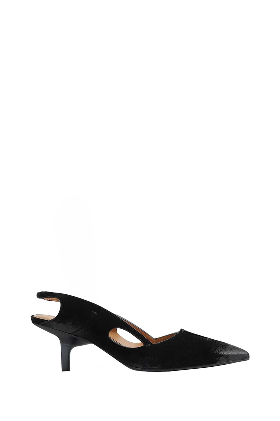CAPASA Velour Slingback Pumps