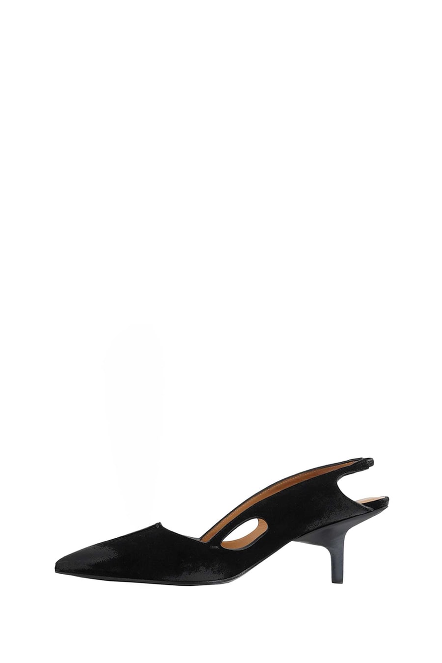 CAPASA Velour Slingback Pumps, view 4