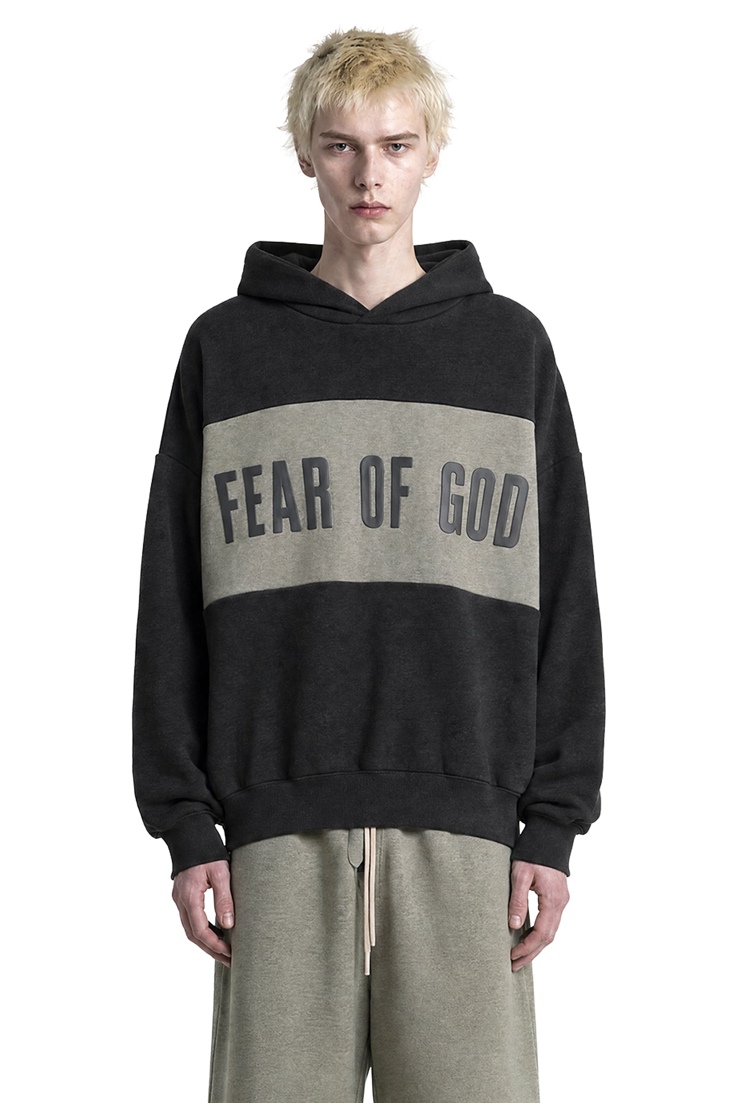 Fear of God Essentials Cropped Relaxed Panelled Hoodie