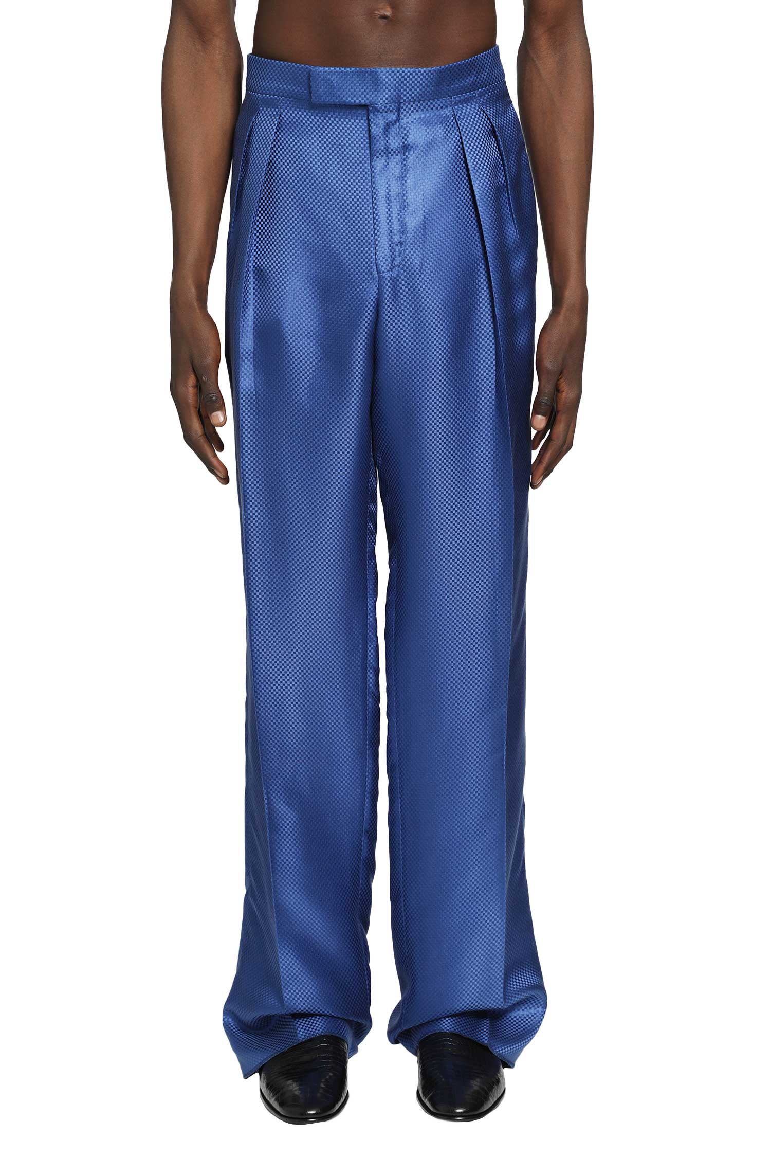 Tom Ford Silk Hopsack Pleated Trousers, view 2