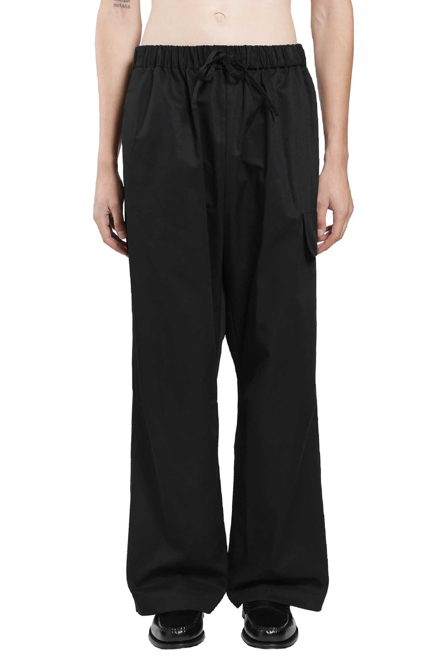 SIMONE ROCHA Drawstring Cargo Knee Pleat Trousers, view 2