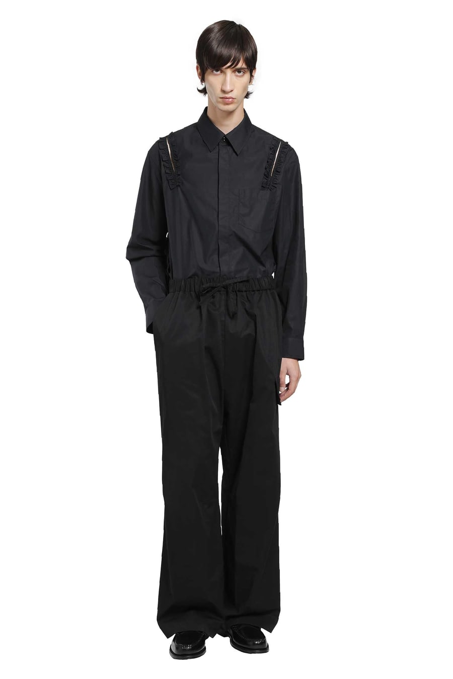 SIMONE ROCHA Drawstring Cargo Knee Pleat Trousers, view 5