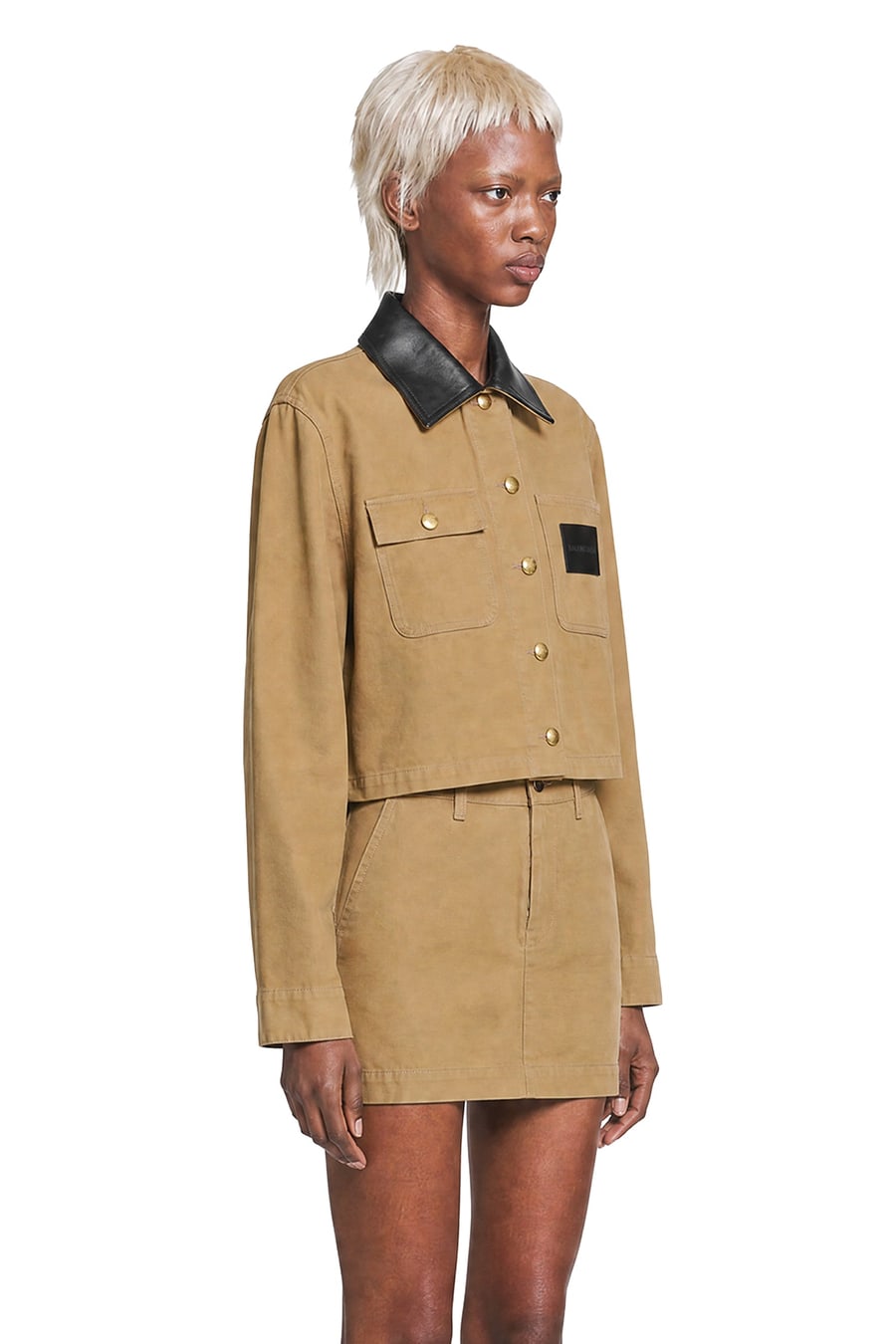 Balenciaga Cropped Workwear Jacket, view 3