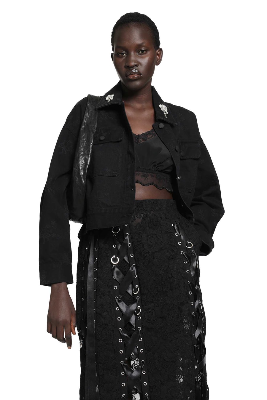 SIMONE ROCHA Cropped Utility Workwear Jacket