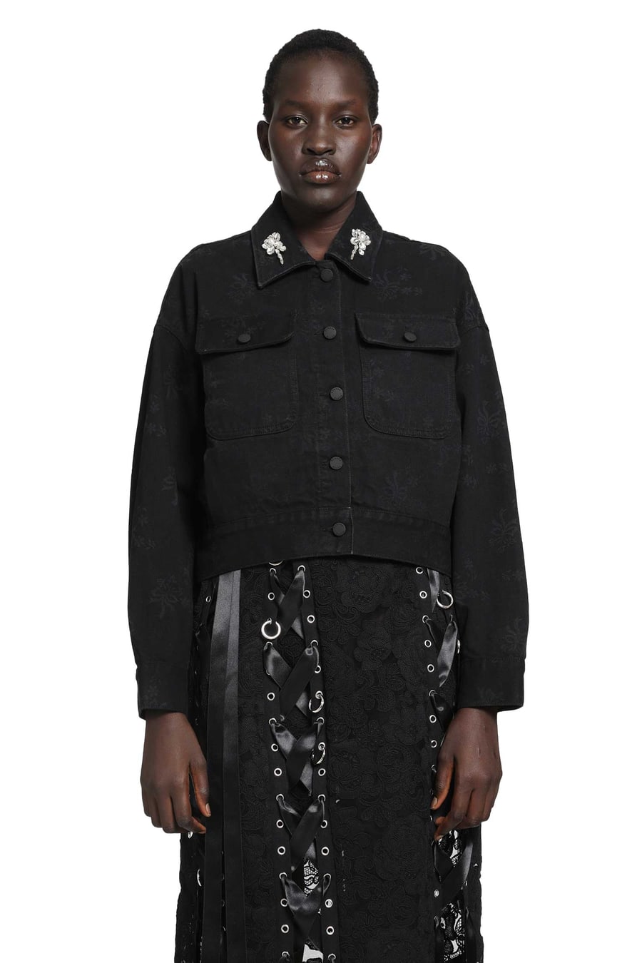 SIMONE ROCHA Cropped Utility Workwear Jacket, view 2