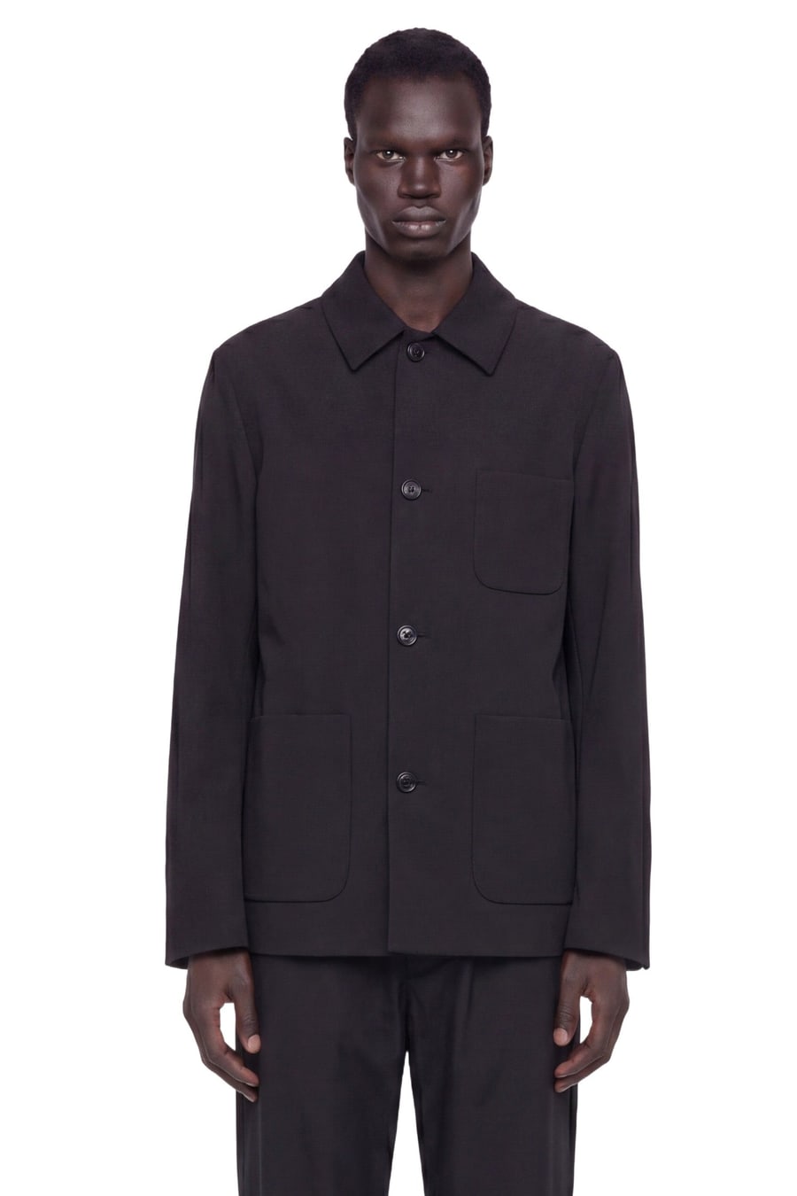 LARDINI Linen Overshirt, view 2