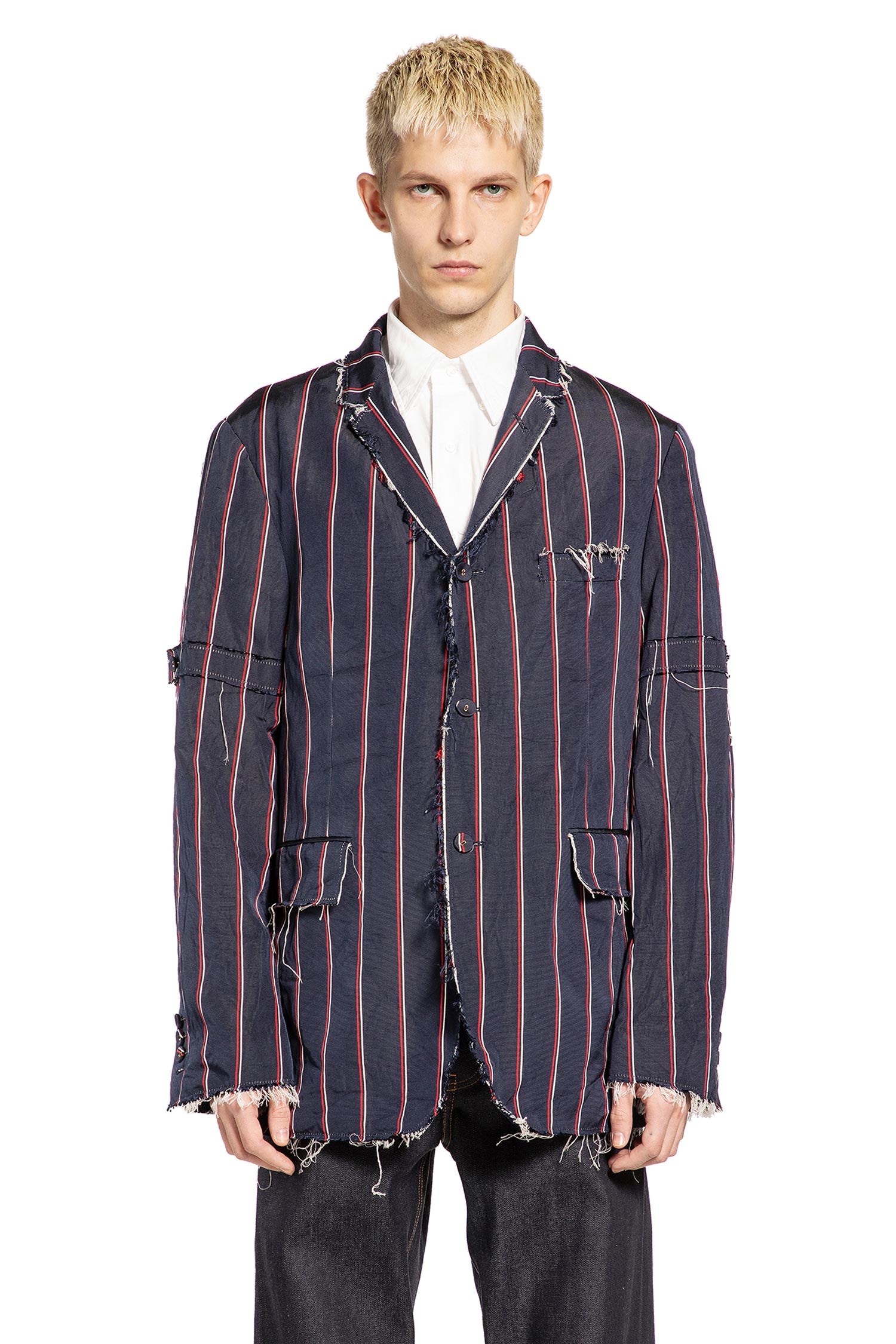 Thom Browne Stripe Mogador Blazer