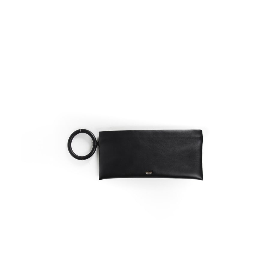 Tom Ford Nappa Leather Bangle Cloutch, view 5