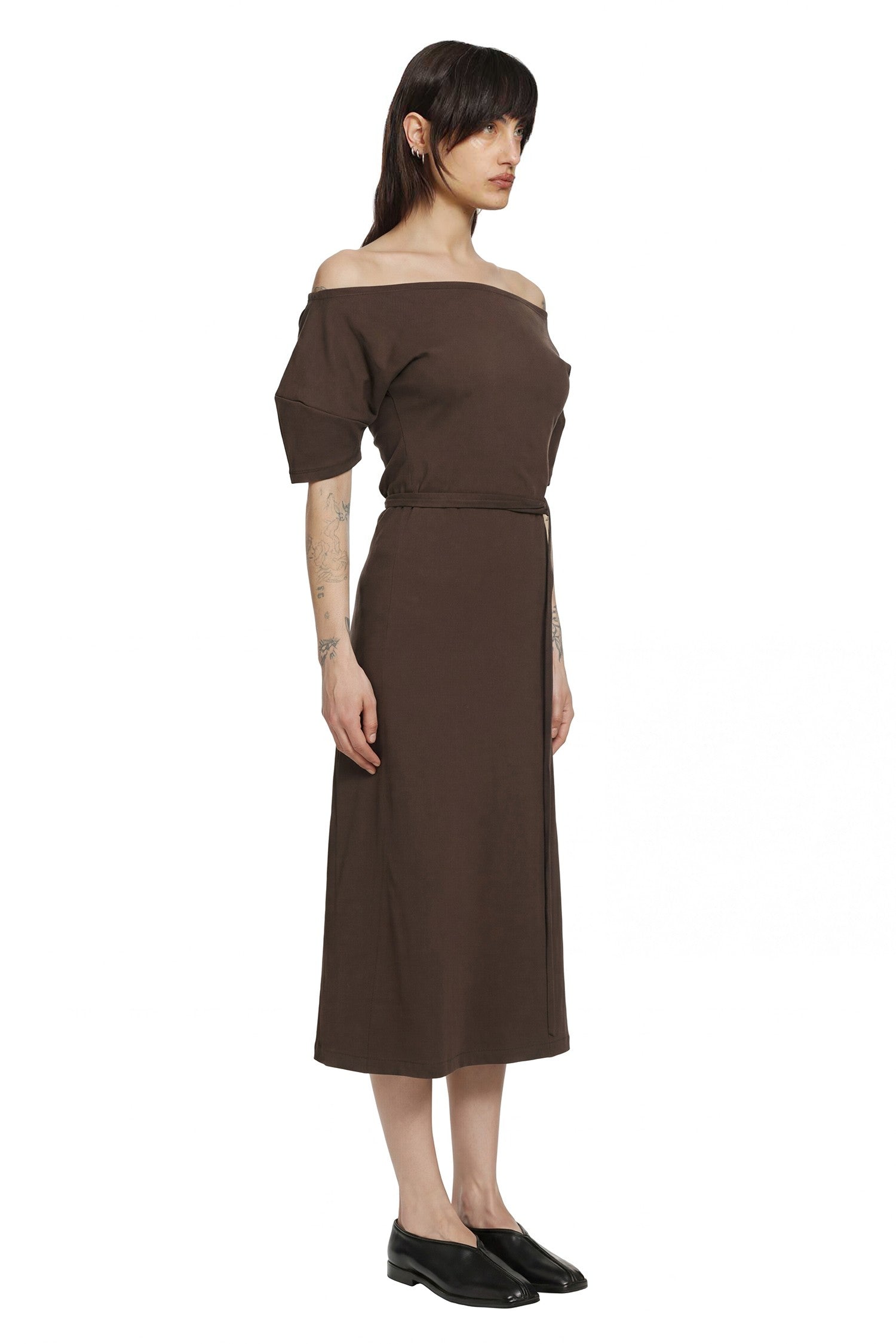 Lemaire Off Shoulder Midi Dress, view 2