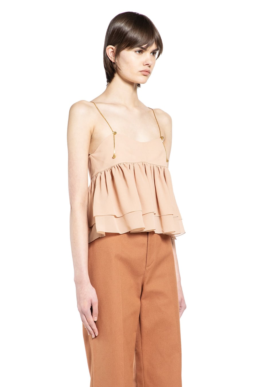 Chloé Sleeveless Ruffle Top, view 3