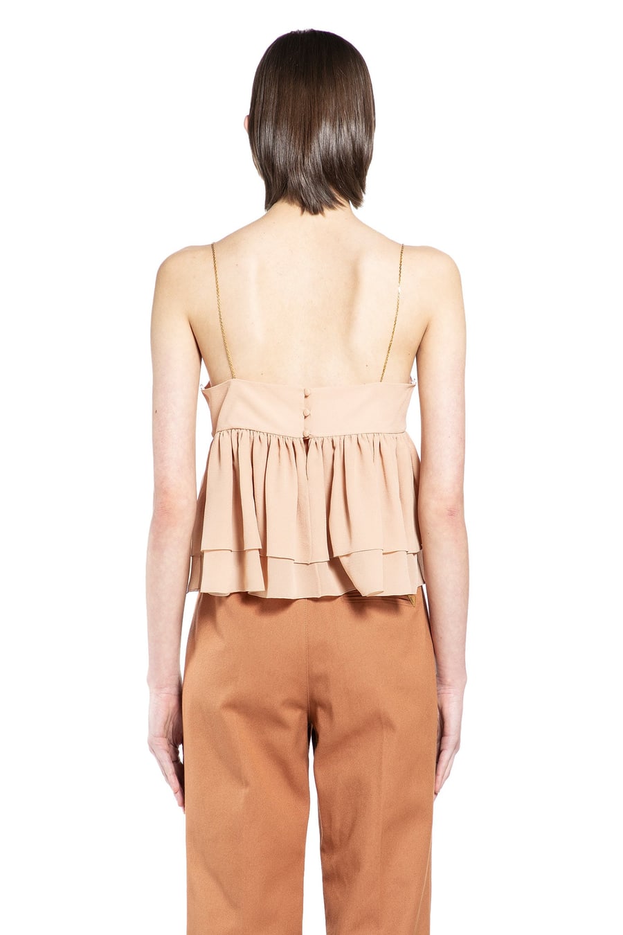 Chloé Sleeveless Ruffle Top, view 4