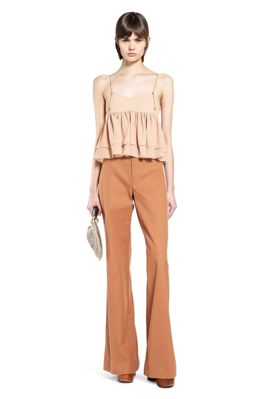 Chloé Sleeveless Ruffle Top, view 6
