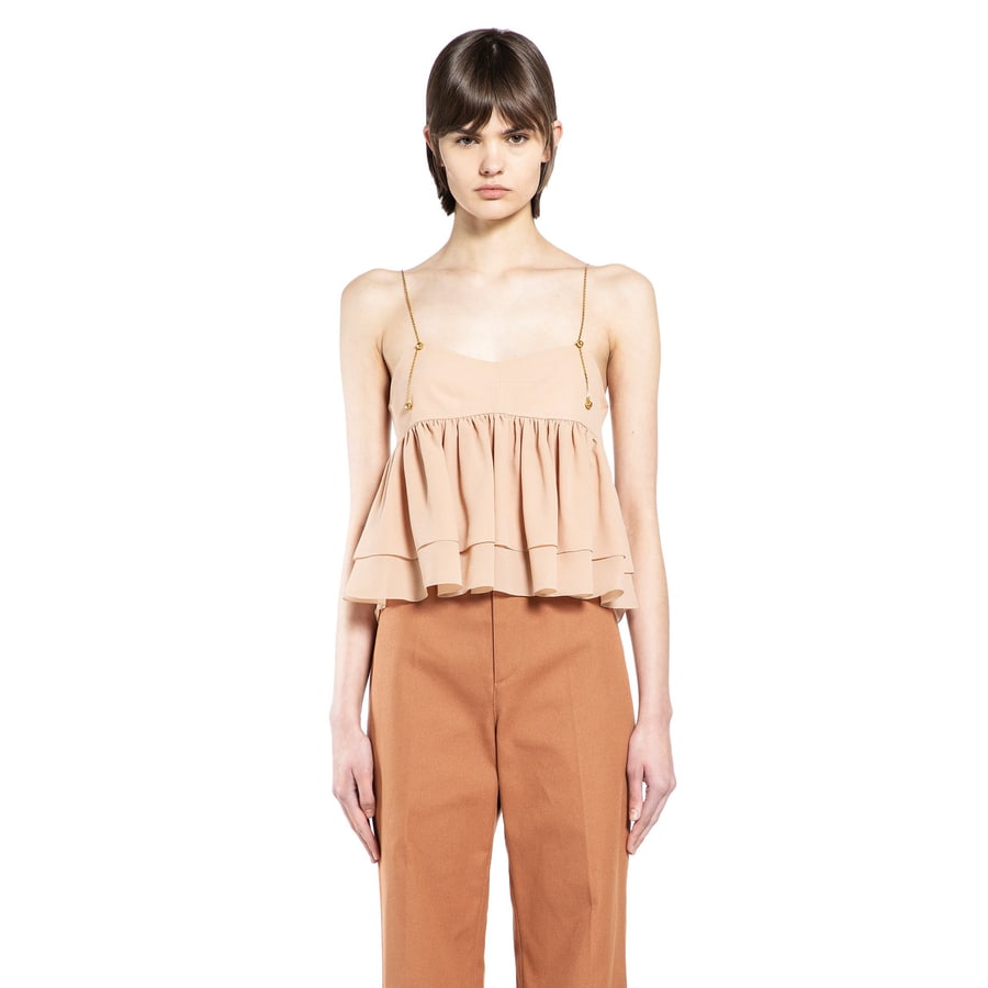 Chloé Sleeveless Ruffle Top, view 7