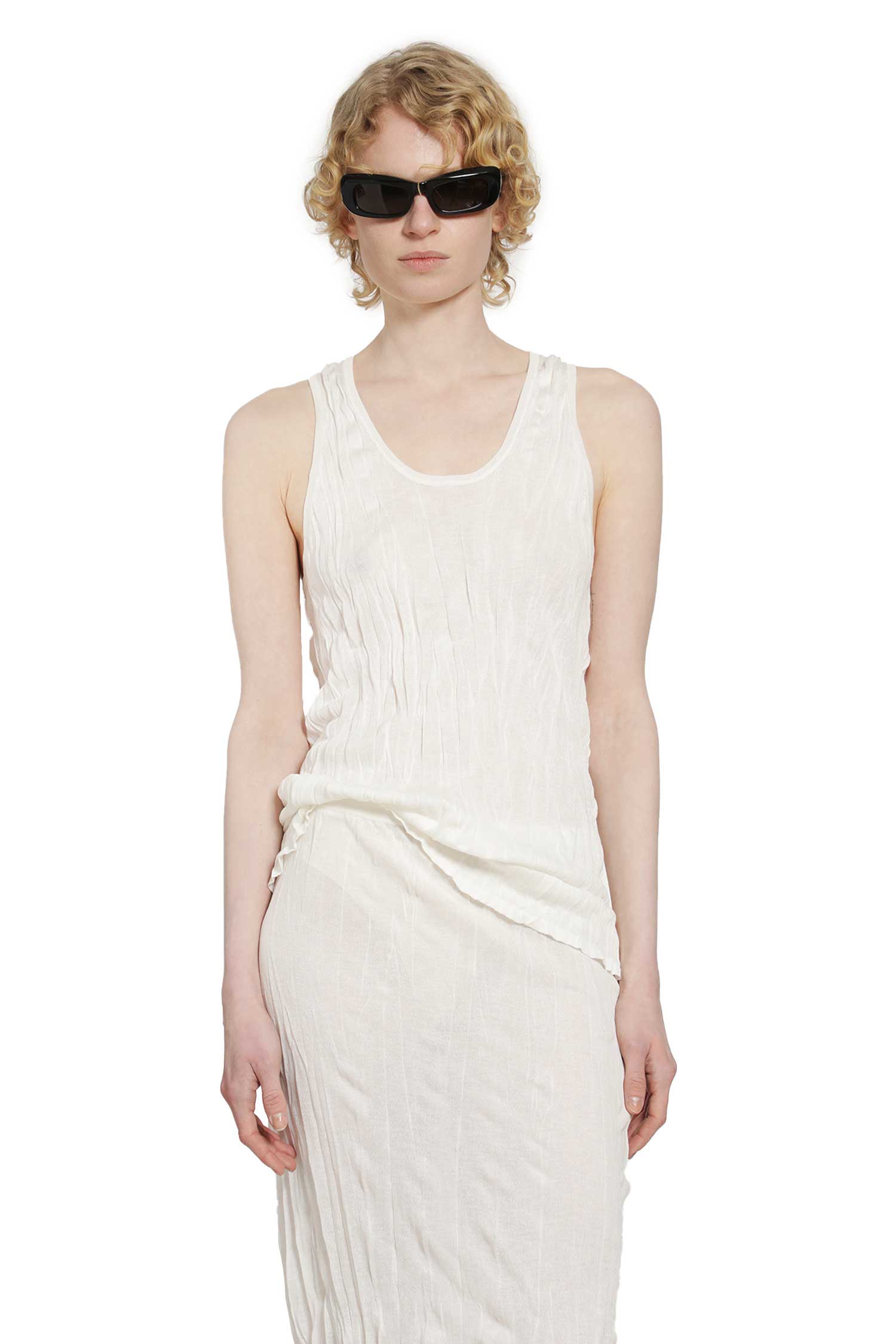 Toteme Crinkled Knit Tank