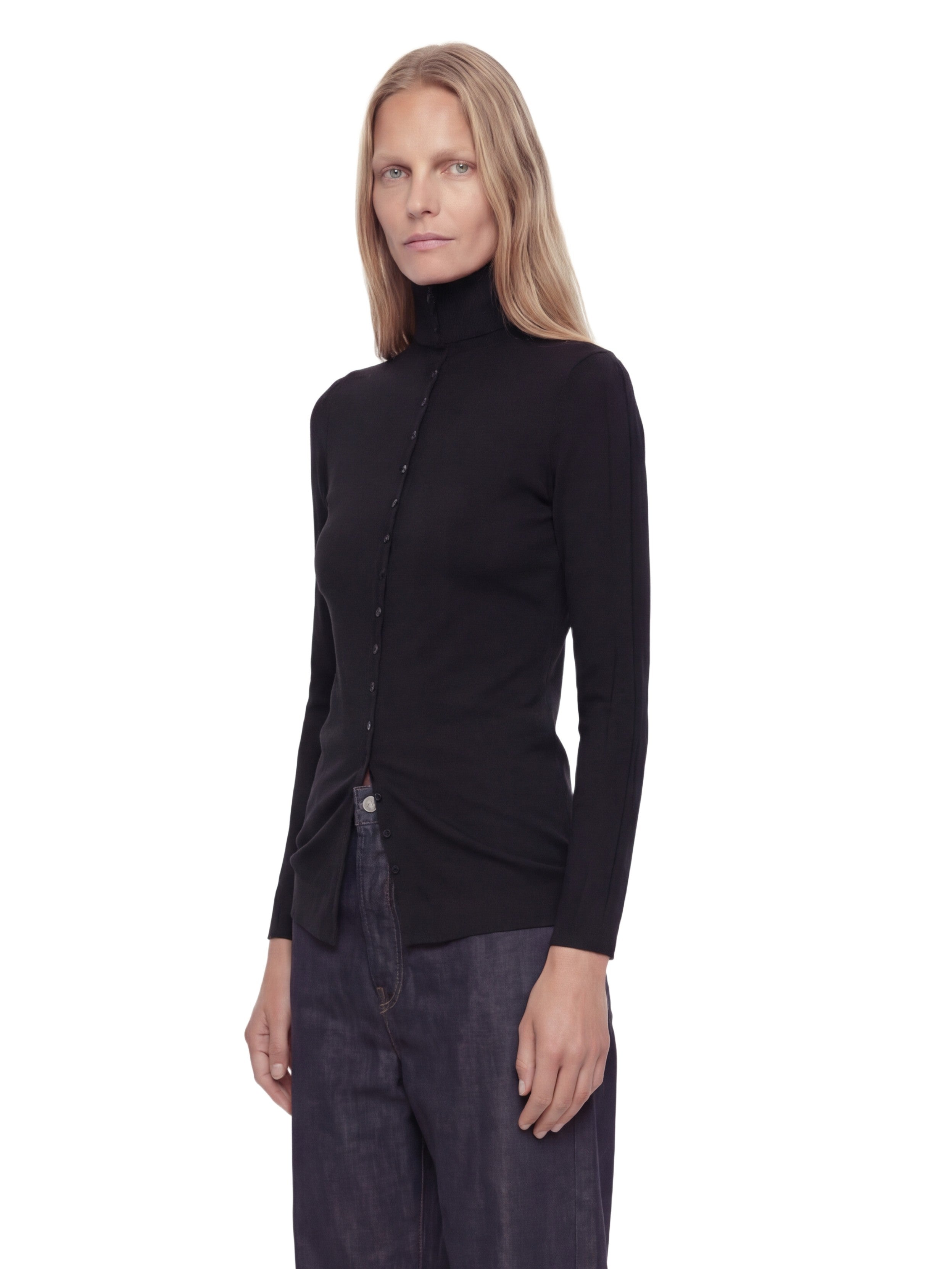 Toteme Fitted Polo Cardigan, view 2